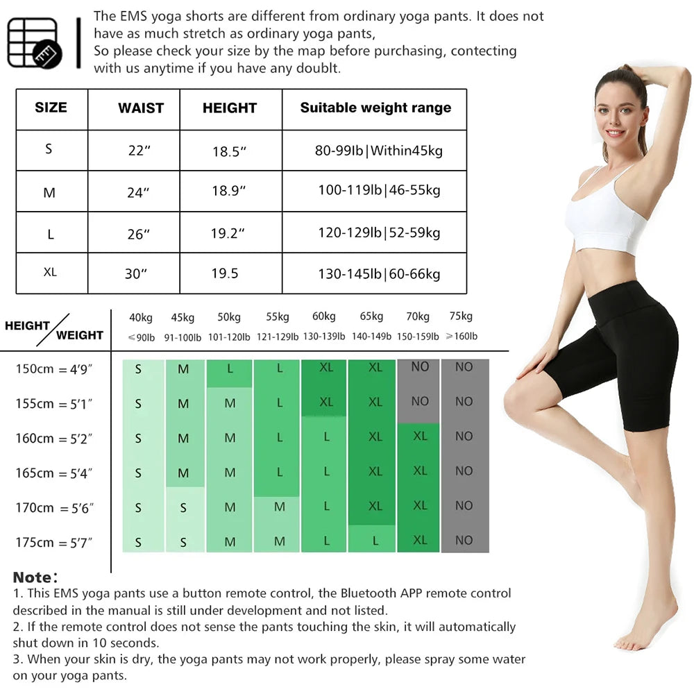 High Waist Yoga Pants with EMS Muscle Stimulator