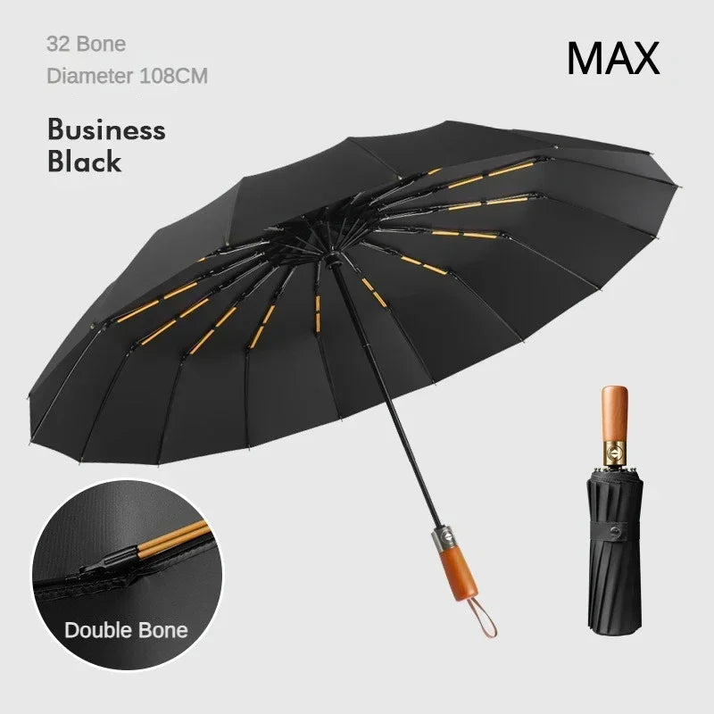 Windproof 32 Bone Business Umbrella