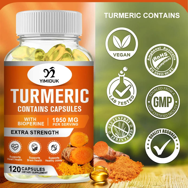 Triple Strength Turmeric Capsules with BioPerine